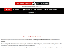 Tablet Screenshot of onetouchfootball.co.uk